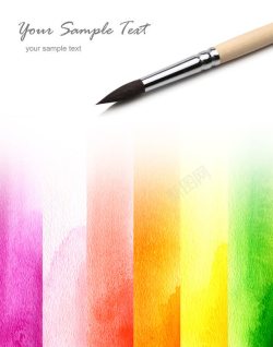 画出来的色彩绘画用品高清图片