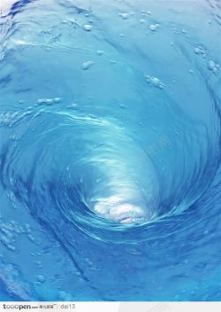 水精灵蓝色水精灵漂亮的漩涡高清图片
