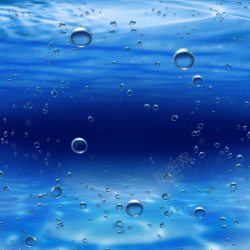 蓝色海水蓝色清水泡沫背景高清图片