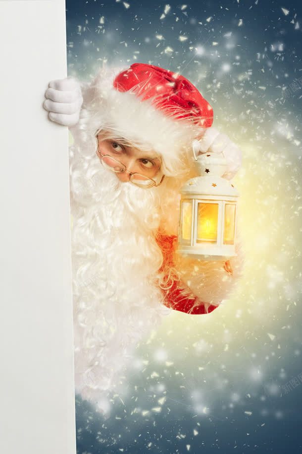 下雪提着灯的圣诞老人元素jpg设计背景_新图网 https://ixintu.com 下雪 元素 圣诞老人 西方 提着 灯笼