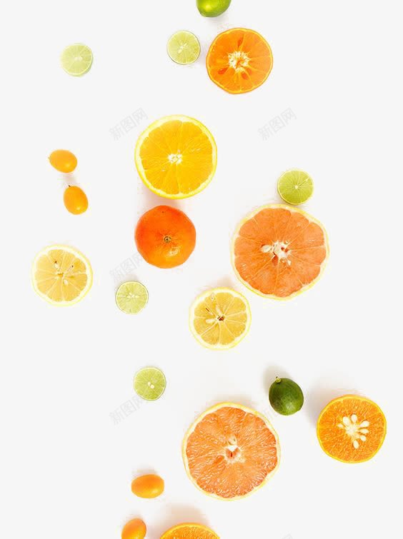 创意水果装饰png免抠素材_新图网 https://ixintu.com 文艺 柠檬 柿子 橘子 水果免扣元素 清新 甜橙