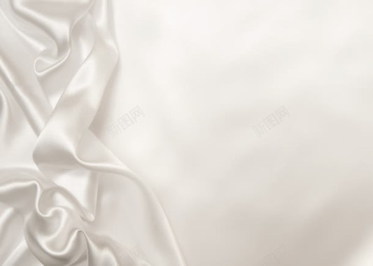 米白色柔滑的丝绸海报背景