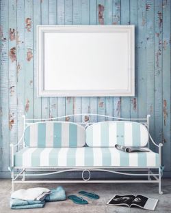 欧美风艺术相框沙发椅和相框高清图片