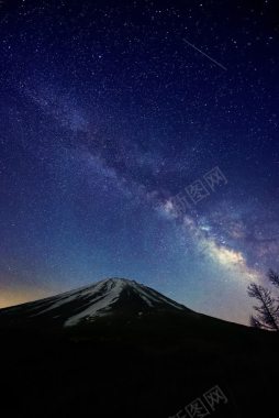 唯美夜空星空背景