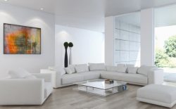白色沙发椅客厅白色沙发与茶几家居高清图片