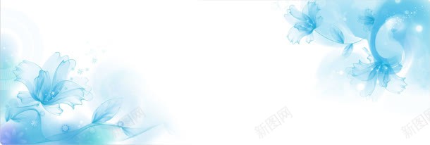梦幻蓝色花朵背景jpg设计背景_新图网 https://ixintu.com 创意 海报 淘宝banner 淘宝海报 淘宝海报素材下载 简约 简约创意背景 花朵