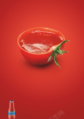 红色番茄新鲜创意背景