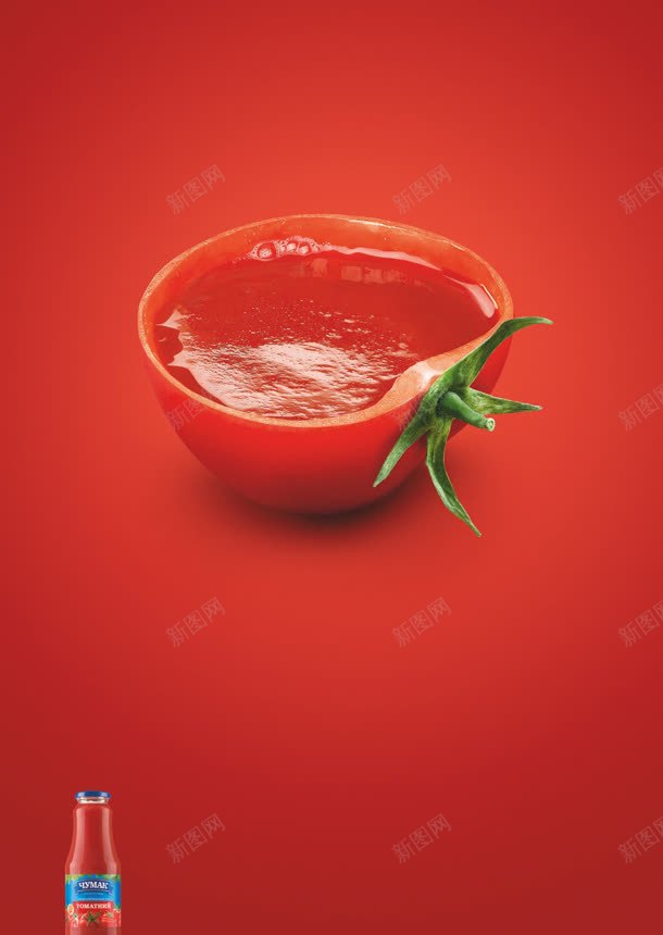 红色番茄新鲜创意jpg设计背景_新图网 https://ixintu.com 创意 新鲜 番茄 红色