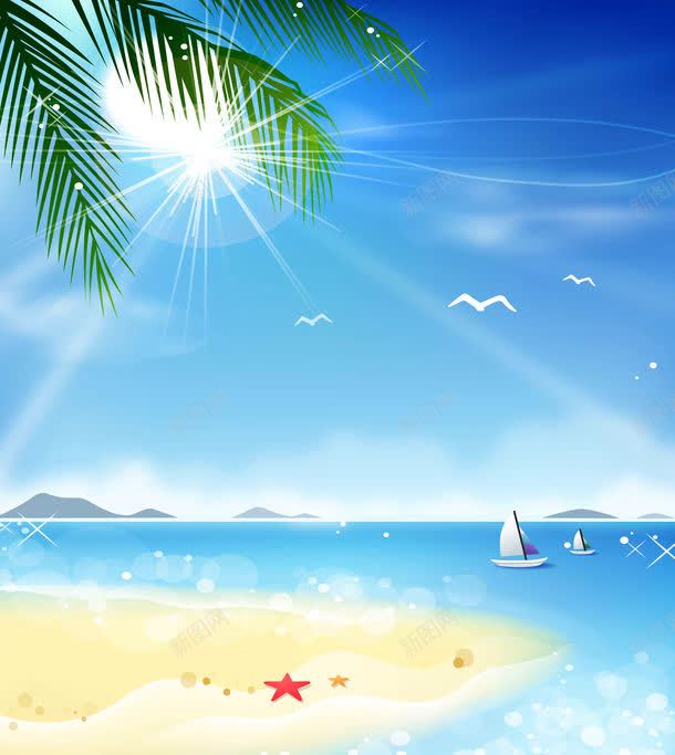 海边风景插画背景背景图片免费下载 素材7imkagvuq 新图网 海边风景插画背景背景图片免费下载 素材7imkagvuq 新图网