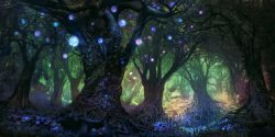 魔幻森林神秘魔幻森林光效高清图片