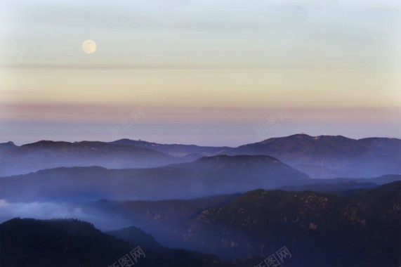 福州山中云海日出背景