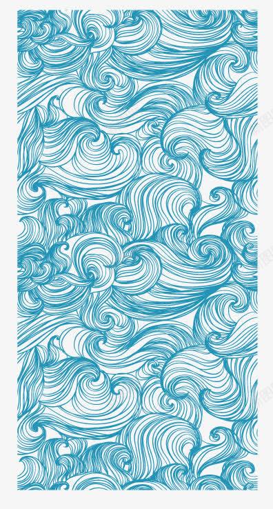 蓝色海洋波浪花纹背景png免抠素材_新图网 https://ixintu.com 大海 波纹 海洋 海浪 海浪形状
