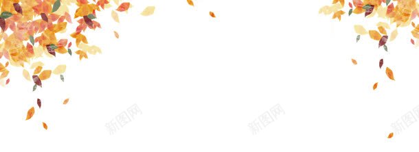 秋季的叶子jpg设计背景_新图网 https://ixintu.com 树叶 橙色 秋天 落叶 黄色