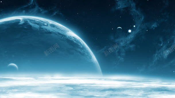 月球星际宽屏背景jpg设计背景_新图网 https://ixintu.com 星际 月球 背景