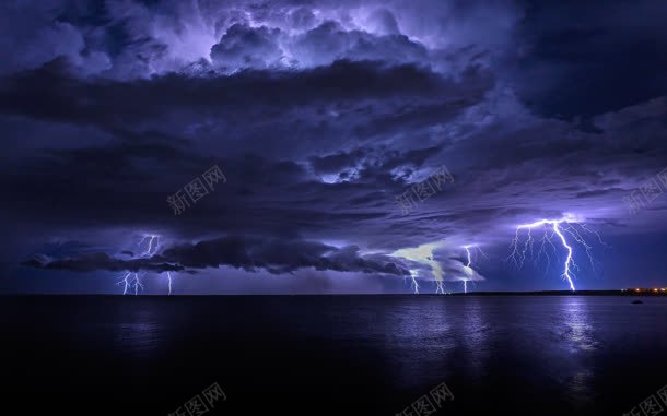 紫色神秘天空闪电背景图片免费下载 素材7iikkukwg 新图网
