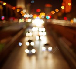 城市汽车像素点灯光梦幻灯光光斑高清图片