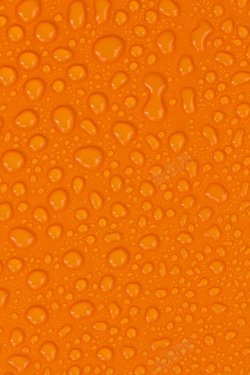 布满水珠的橙黄色的水珠背景高清图片
