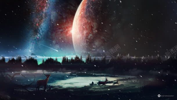 梦幻星球星空宇宙jpg设计背景_新图网 https://ixintu.com 宇宙 星球 星空 梦幻