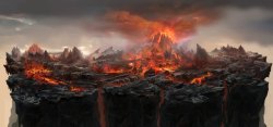 岩浆爆炸火山爆发背景高清图片