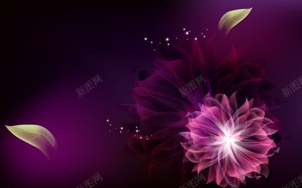 粉色光效花朵紫色背景jpg设计背景_新图网 https://ixintu.com 粉色 紫色 背景 花朵