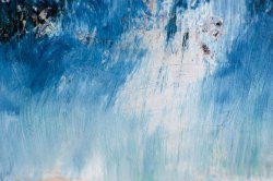 抽象山水背景墙蓝色油漆背景高清图片
