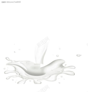 扁平风格立绘牛奶合成效果背景