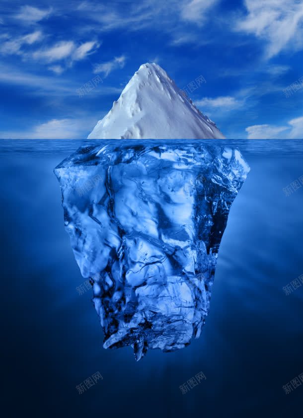 雪山冰山蓝色大屏jpg设计背景_新图网 https://ixintu.com 冰山 模型 蓝色 雪山
