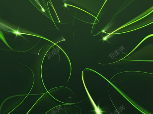 绿色光效线条抽象壁纸背景