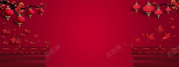 春节海报jpg设计背景_新图网 https://ixintu.com 喜庆海报 年货海报 春节 海报 淘宝广告banner 淘宝界面设计 设计