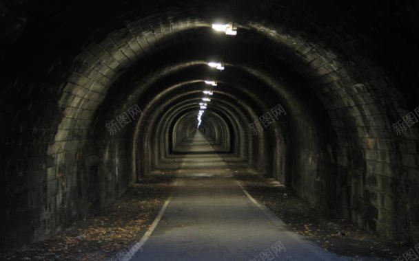 昏暗的隧道海报背景背景