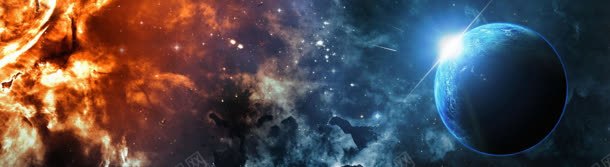 星球科幻大气banner背景jpg设计背景_新图网 https://ixintu.com 星空 星际 游戏 电商 酷炫