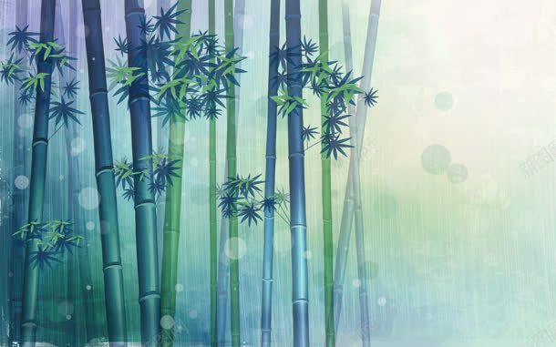 梦幻紫色竹林手绘jpg设计背景_新图网 https://ixintu.com 梦幻 竹林 紫色