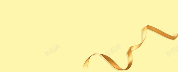 旋转金色丝带黄色背景jpg设计背景_新图网 https://ixintu.com 丝带 旋转 背景 金色 黄色