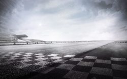格子风景黑白格子飞机场海报背景高清图片