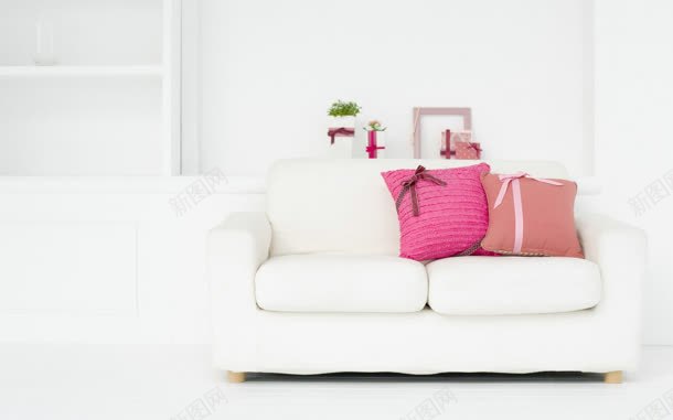 可爱粉色系靠枕沙发jpg设计背景_新图网 https://ixintu.com 可爱 沙发 粉色 靠枕