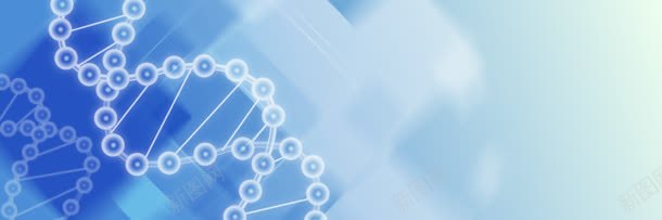 蓝色DNA分子banner背景jpg设计背景_新图网 https://ixintu.com 分子式 蓝色背景