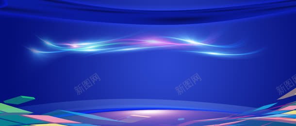 科技背景jpg设计背景_新图网 https://ixintu.com 光电 彩色光晕 斑斓 电子科技 电脑科技 科技之光 科技展板 科技模板 蓝色创意背景 蓝色科技海报