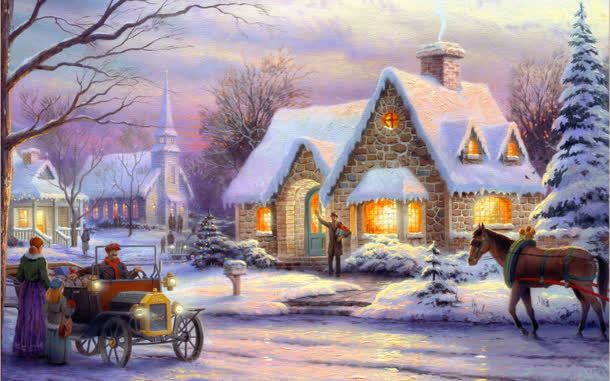 欧洲圣诞节雪地房屋jpg设计背景_新图网 https://ixintu.com 圣诞节 房屋 欧洲 雪地
