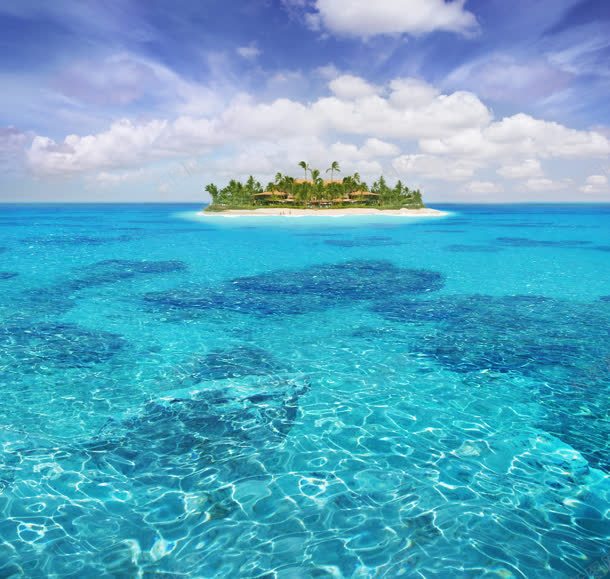 纯净的海水小岛树林jpg设计背景_新图网 https://ixintu.com 小岛 树林 海水 纯净