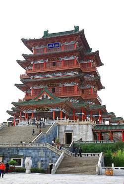 中国传统建筑滕王阁背景
