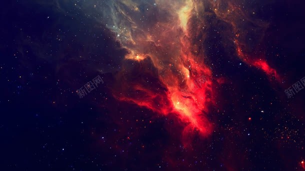 红色星云星空光效叠加创意元素jpg设计背景_新图网 https://ixintu.com 元素 创意 叠加 星云 星空 红色