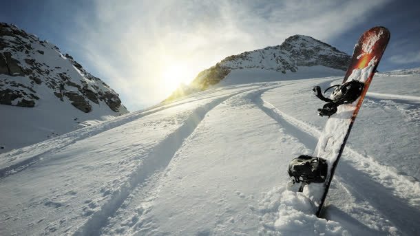 滑雪冬日倾斜运动滑雪背景