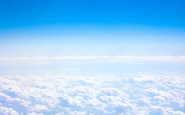 蓝色天空中的云海云景jpg设计背景_新图网 https://ixintu.com 云海 天空 蓝色