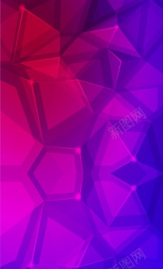 粉紫色几何形状壁纸背景