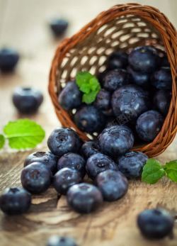 新鲜水果边框新鲜蓝莓高清图片