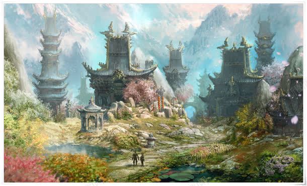 游戏城堡树林截图jpg设计背景_新图网 https://ixintu.com 城堡 树林 游戏