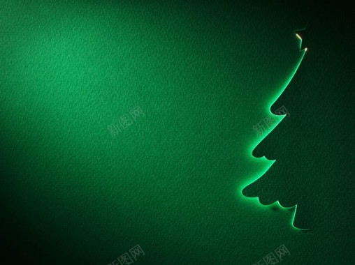 绿色圣诞树装饰背景背景
