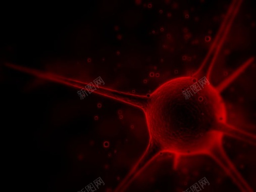 红色病毒细胞壁纸背景