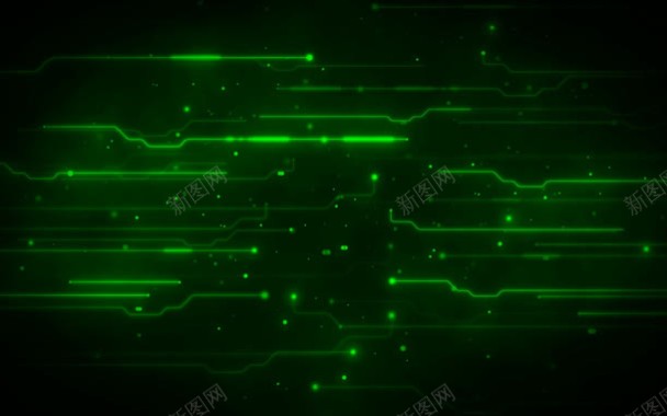 绿色科技感光线电路板背景