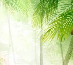合彩名片立绘彩绘竹林合成效果高清图片